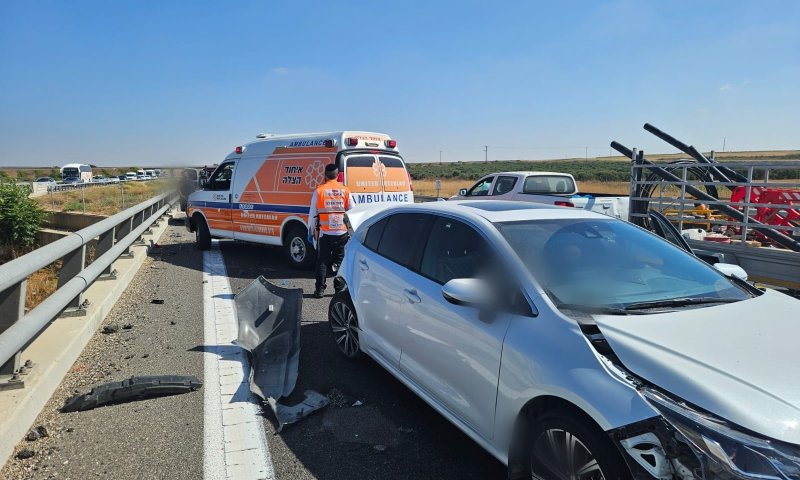 כביש 6: פצועים קשה בתאונה סמוך לקרית גת