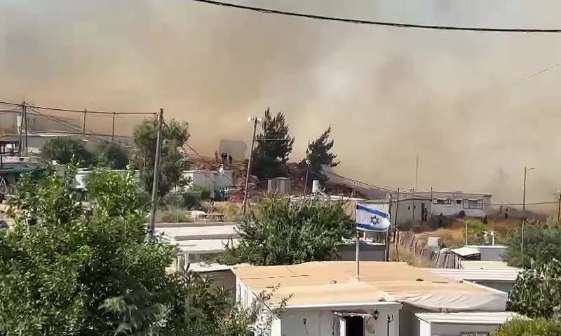 השריפה לכיוון גבעת אסף נבלמה, פעולות הכיבוי נמשכות