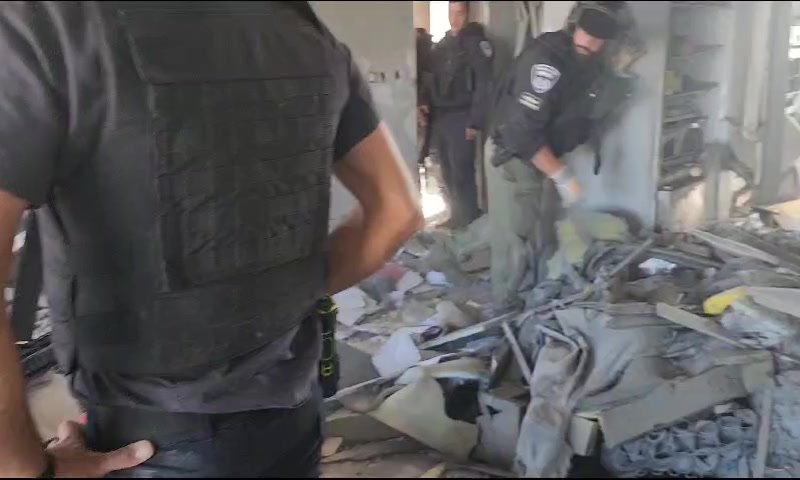 פגיעה ישירה בבניין בנתיבות, אין נפגעים