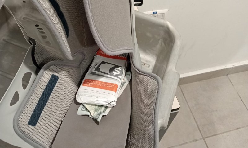 אירוע חריג: פלסטיני נתפס מבריח 40 אלף דולר