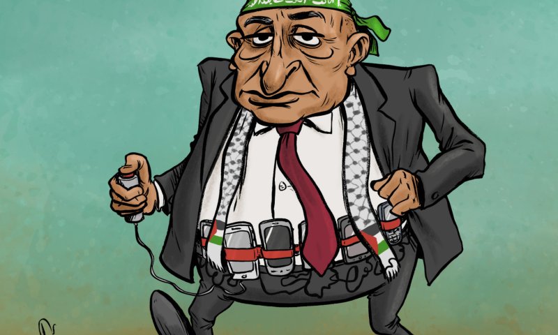 קריקטורה: באסל גטאס חשוד בסיוע למחבלים