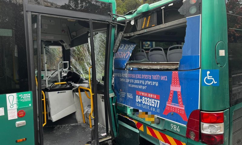 בפעם החמישית השבוע: תאונת אוטובוס