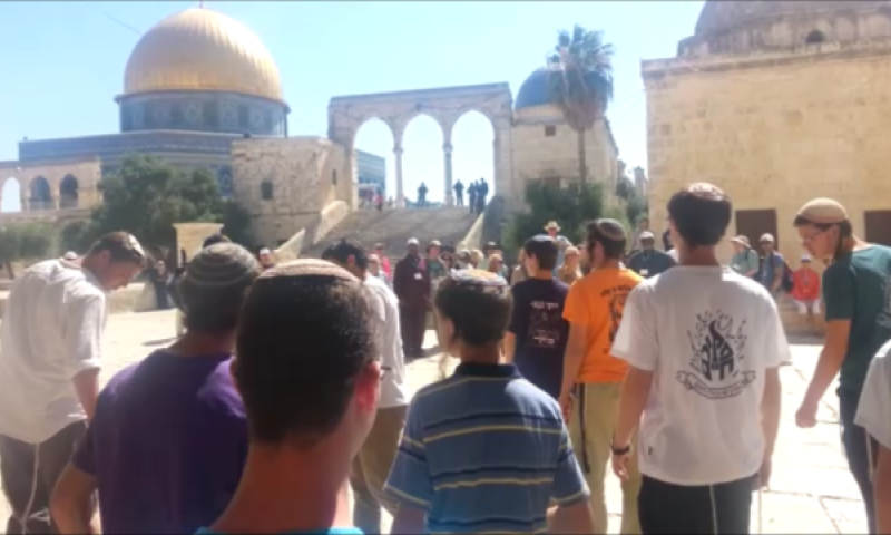 חברי החטופים עלו לתפילה בהר הבית