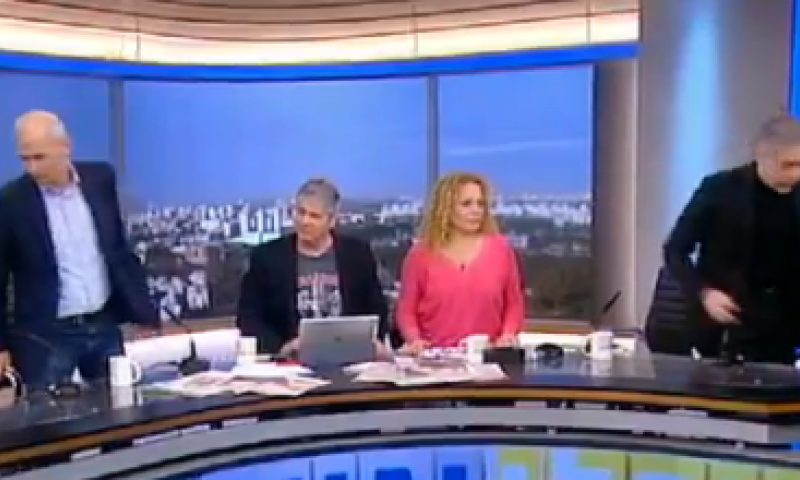 צפו: שפטל נכנס, ביילין ובר לב נטשו את האולפן