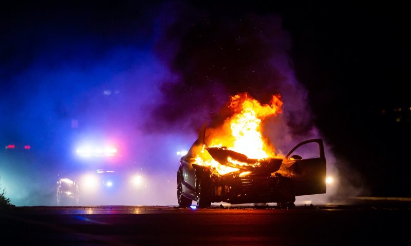 הרוג אותר ברכב בוער סמוך לפוריה עילית