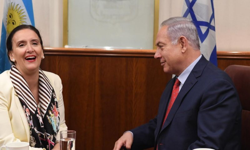 נתניהו הודה לסגנית: 'מעריך את תמיכת ארגנטינה באו"ם'