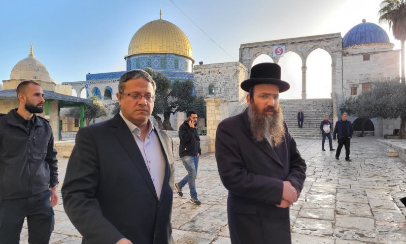 המשטרה לא מנעה: בן גביר עלה להר הבית