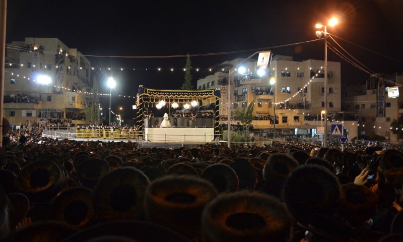 גלריית תמונות: חתונת נכדו של האדמו"ר מבעלזא