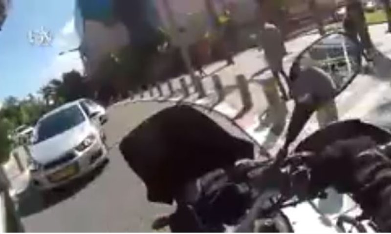 תיעוד: מרדף משטרתי אחר רוכב אופנוע ללא רישיון