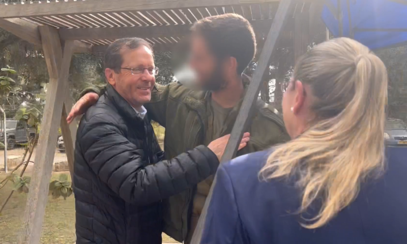 מרגש: ההפתעה שציפתה לנשיא הרצוג בעוטף עזה