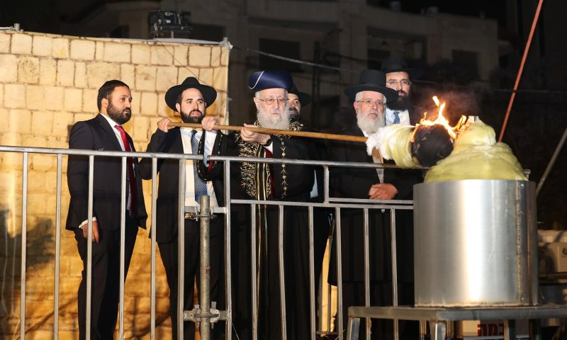 במקום מירון: ההדלקה עברה לשמעון הצדיק