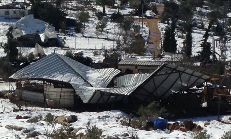 נזקי הסופה ביו"ש: עשרות מילוני שקלים