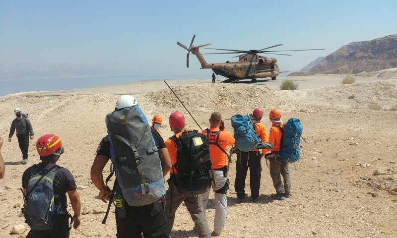 גולש נתקע בגובה 60 מטר במפל חצצון; 669 הוקפצו