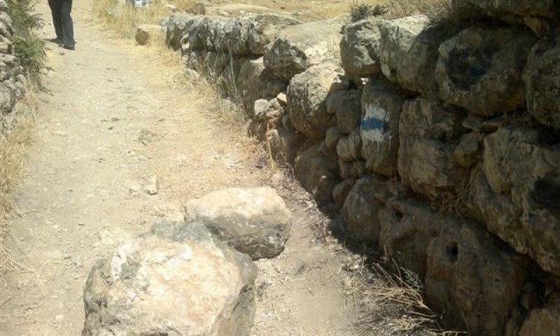 פלסטינים שוב פגעו בצורה חמורה בעתיקות תל חברון