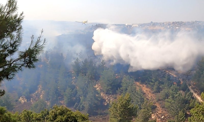 אחרי שעות: הושגה שליטה על השריפה בגוש עציון