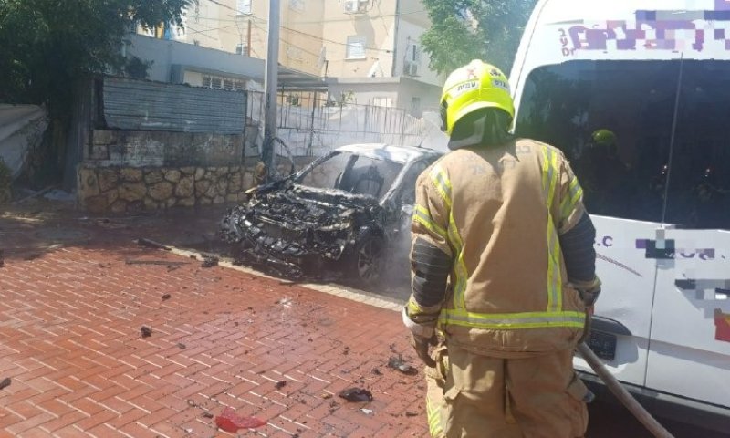 הרחוב רעד: רכב התפוצץ באשקלון, שני פצועים קל בזירה