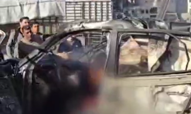 דיווח ערבי: 4 מחוסלים בתקיפת רכב במרכז עזה