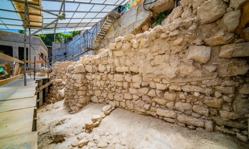 נמצא הקטע החסר של החומה מימי בית ראשון
