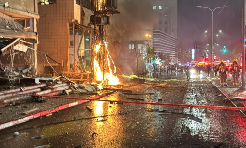 הירי מלבנון: 5 פצועים מנפילה של שברי מיירט ברמת גן