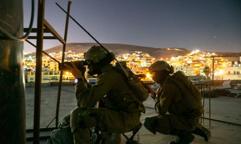 לילה שלישי ברצף: לוחמי צה"ל פעלו בשכם. תיעוד