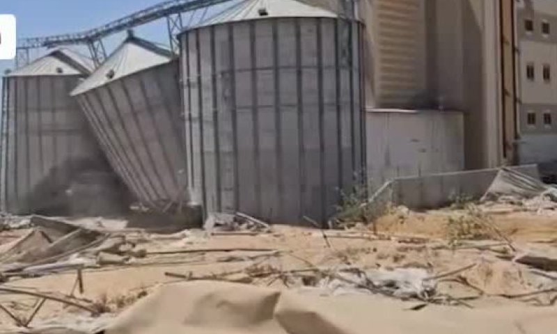 צה"ל הרס את טחנת הקמח &ndash; הסמל של חאן יונס