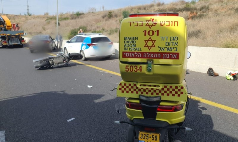 רוכב אופנוע נהרג בתאונה סמוך לכפר שמריהו
