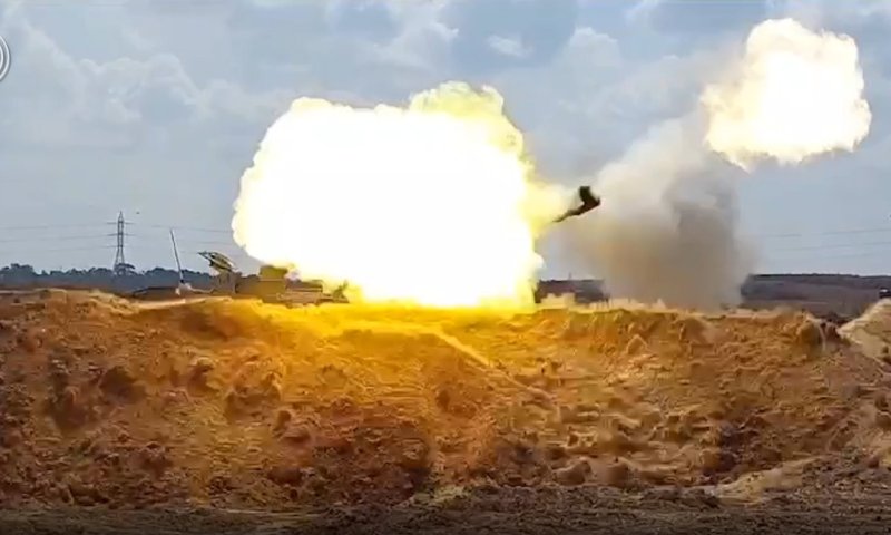 לראשונה: חיל התותחנים נכנסו לעזה | צפו