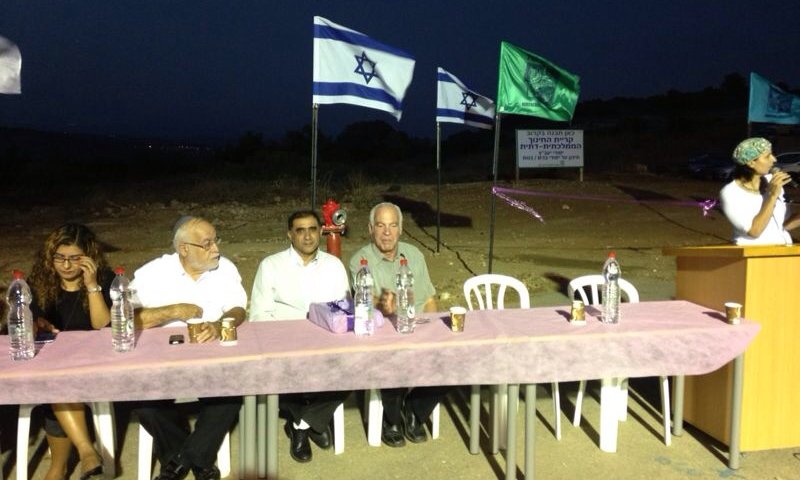 השר אריאל הניח אבן פינה לקרית החינוך בזכרון יעקב