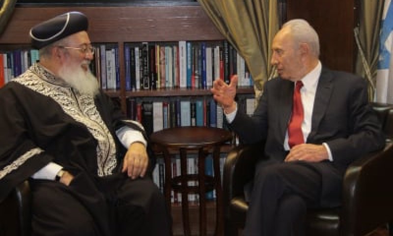 הרב שלמה עמאר אצל פרס: "צריך להימנע מקיצוניות"