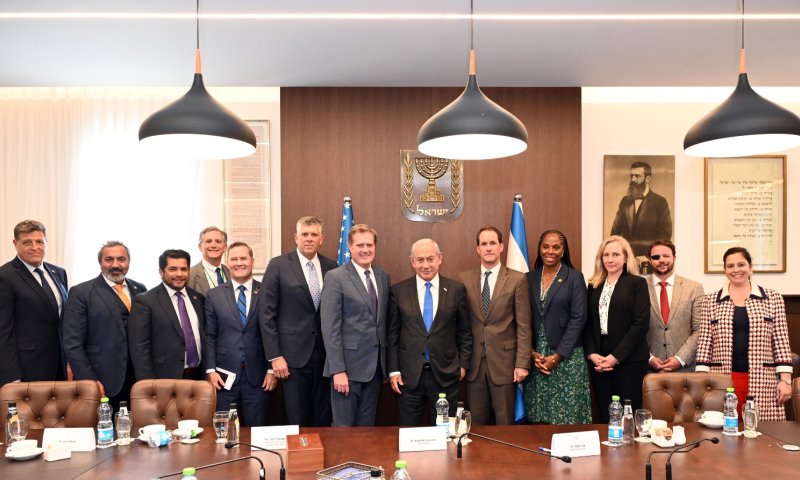 נתניהו למשלחת מהקונגרס: "זה ישנה את ההיסטוריה"