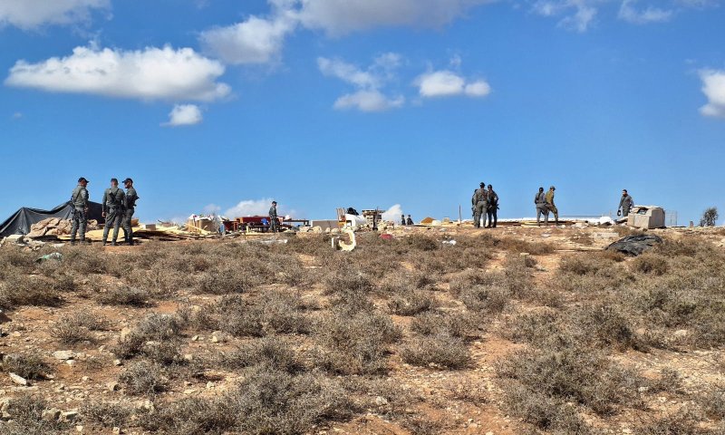 בפעם השנייה בתוך יממה: כוחות הביטחון הרסו את גבעת צור הראל