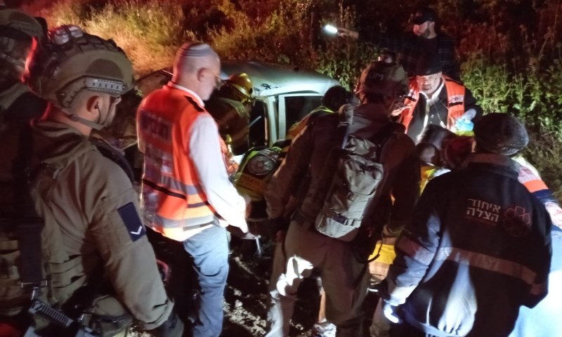 בת 60 נהרגה בתאונה ליד אמציה: עוד 3 פצועים