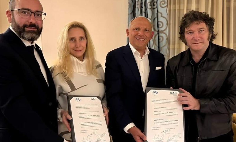 נשיא ארגנטינה &ndash; מיליי' חתם על הסכם פיתוח עם ארגון אילן