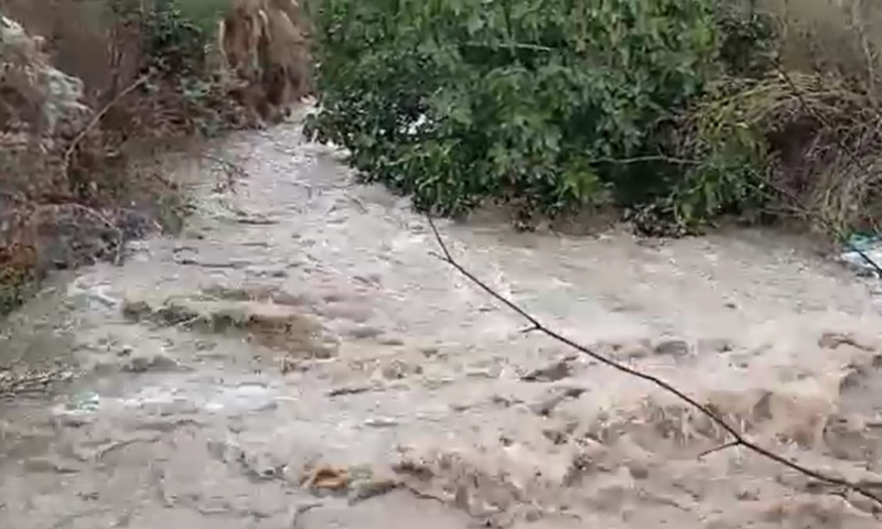 בעקבות הגשמים: זרימה בנחלי הדרום. צפו בתיעוד
