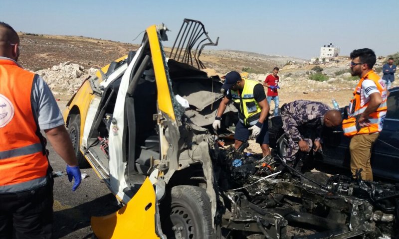6 הרוגים בתאונה בבנימין בין מונית ערבית ואוטובוס