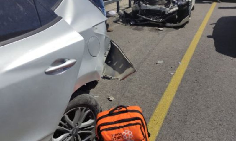 חמישה פצועים בתאונה קשה סמוך למצפה יריחו