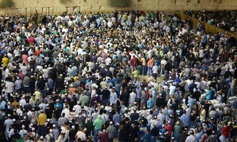 צפו בשידור ישיר: מעמד הסליחות בכותל המערבי