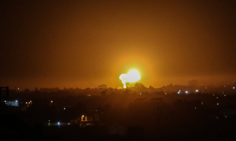 חיל האוויר תקף יעדים של חמאס בעזה. צפו