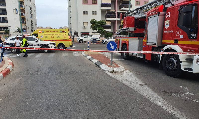 3 נפצעו בשריפה בבניין מגורים באשדוד