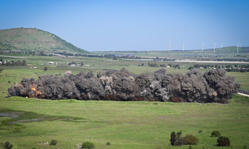 תחמושת סורית בת עשרות שנים הושמדה ברמת הגולן. צפו