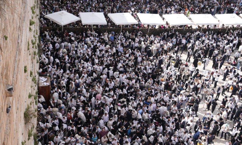 היערכות מוגברת ל"ברכת הכהנים" בכותל המערבי