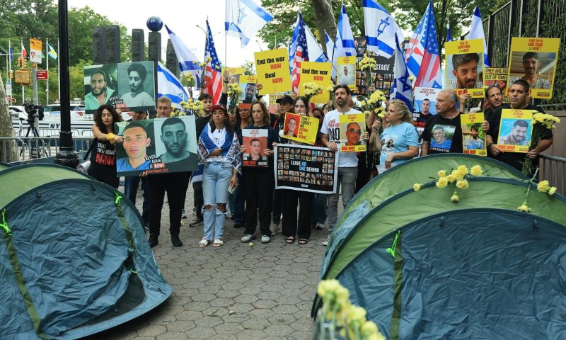 משפחות החטופים מול עצרת האו"ם: "נגמר הזמן מזמן לנאומים"