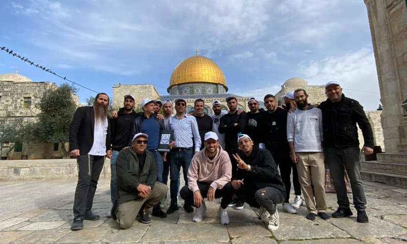 שחקני הכדורגל מירושלים עלו להר הבית