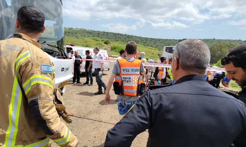 5 הולכי רגל נפצעו מפגיעת אוטובוס בצומת גדות