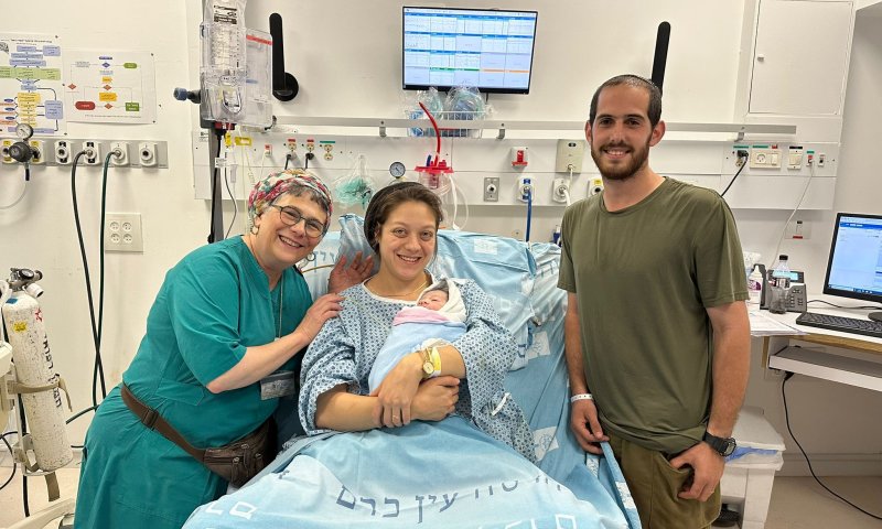 ישי הספיק להגיע מהמילואים ללידת בנו