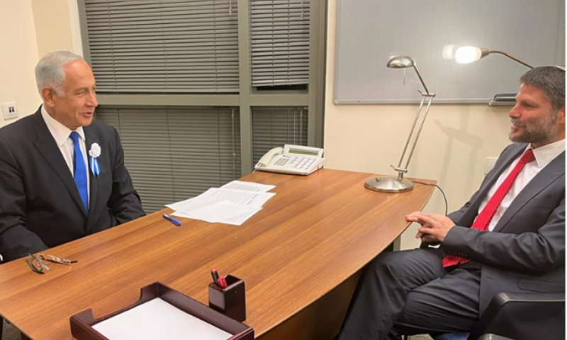 אחרי נתק של מספר ימים: נתניהו נפגש עם סמוטריץ'