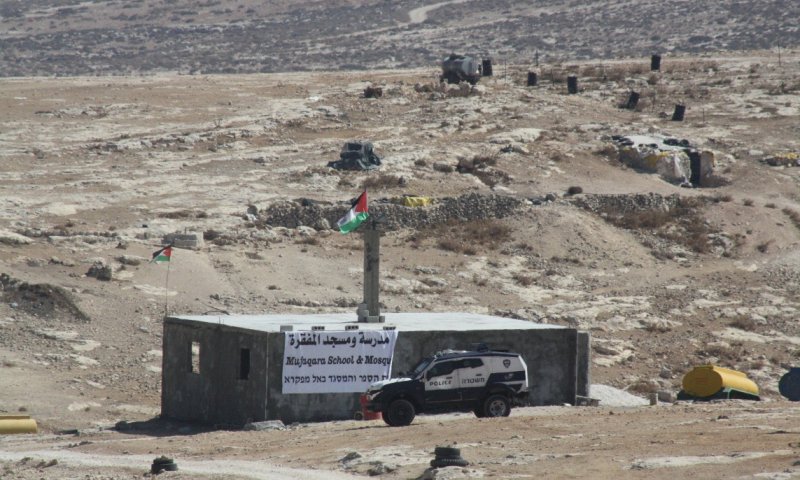 המינהל האזרחי הרס הבוקר מסגד לא חוקי בדרום הר חברון