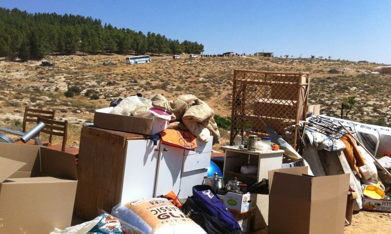 צה"ל הרס בית של משפחה בחוות מעון