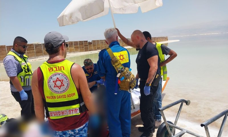 טרגדיה בים המלח: בן 70 איבד את הכרתו ומת