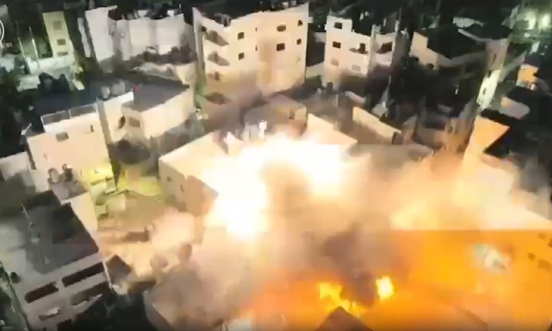 צה"ל הרס את בית המחבל מהפיגוע בעלי. צפו בתיעוד